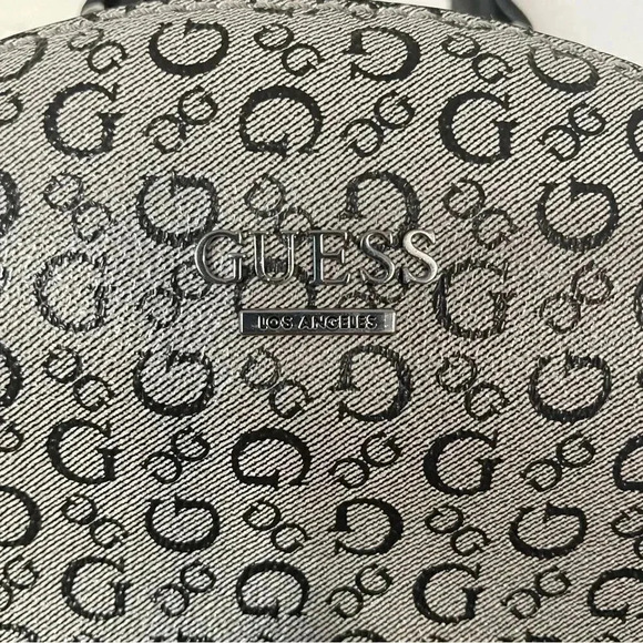 NWOT Guess Signature Logo Vegan Leather Mini Backpack - Picture 3 of 14